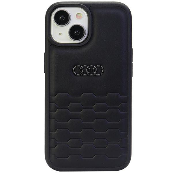 Etui Audi GT em Couro Sintético para iPhone 15 - preto