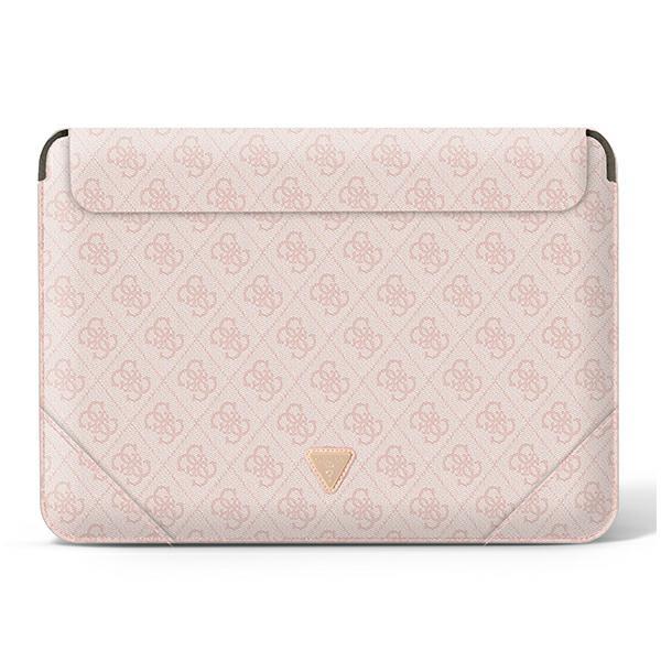 Capa Guess 4G Uptown Triangle Logo para laptop de 13-14'' - rosa