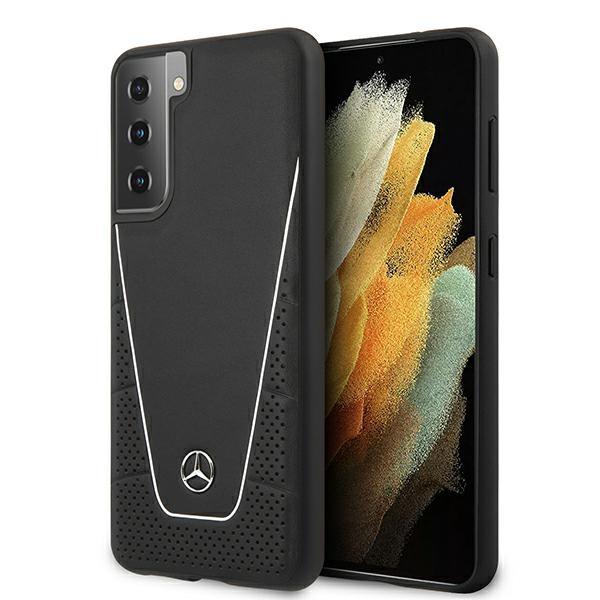 Estojo Mercedes Urban Line para Samsung Galaxy S21 - preto.