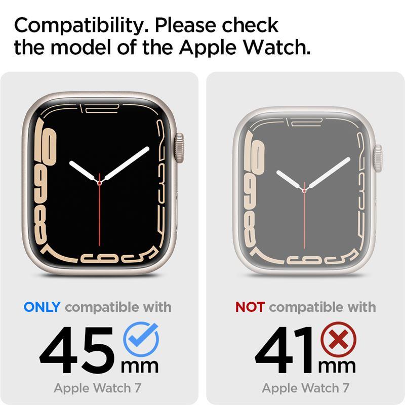 Capa Spigen Ultra Hybrid para Apple Watch 7 / 8 / 9 (45 mm) - transparente