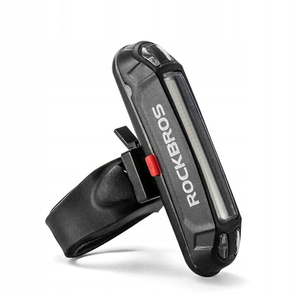 Lanterna traseira para bicicleta Rockbros A54BK + cabo micro USB - USB-A - preta