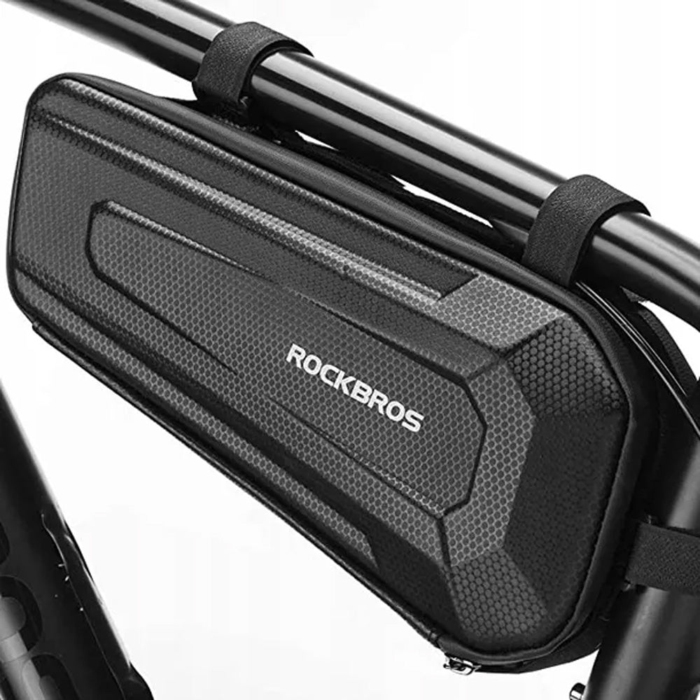 Bolsa de bicicleta Rockbros B67 à prova d'água para quadro - preta