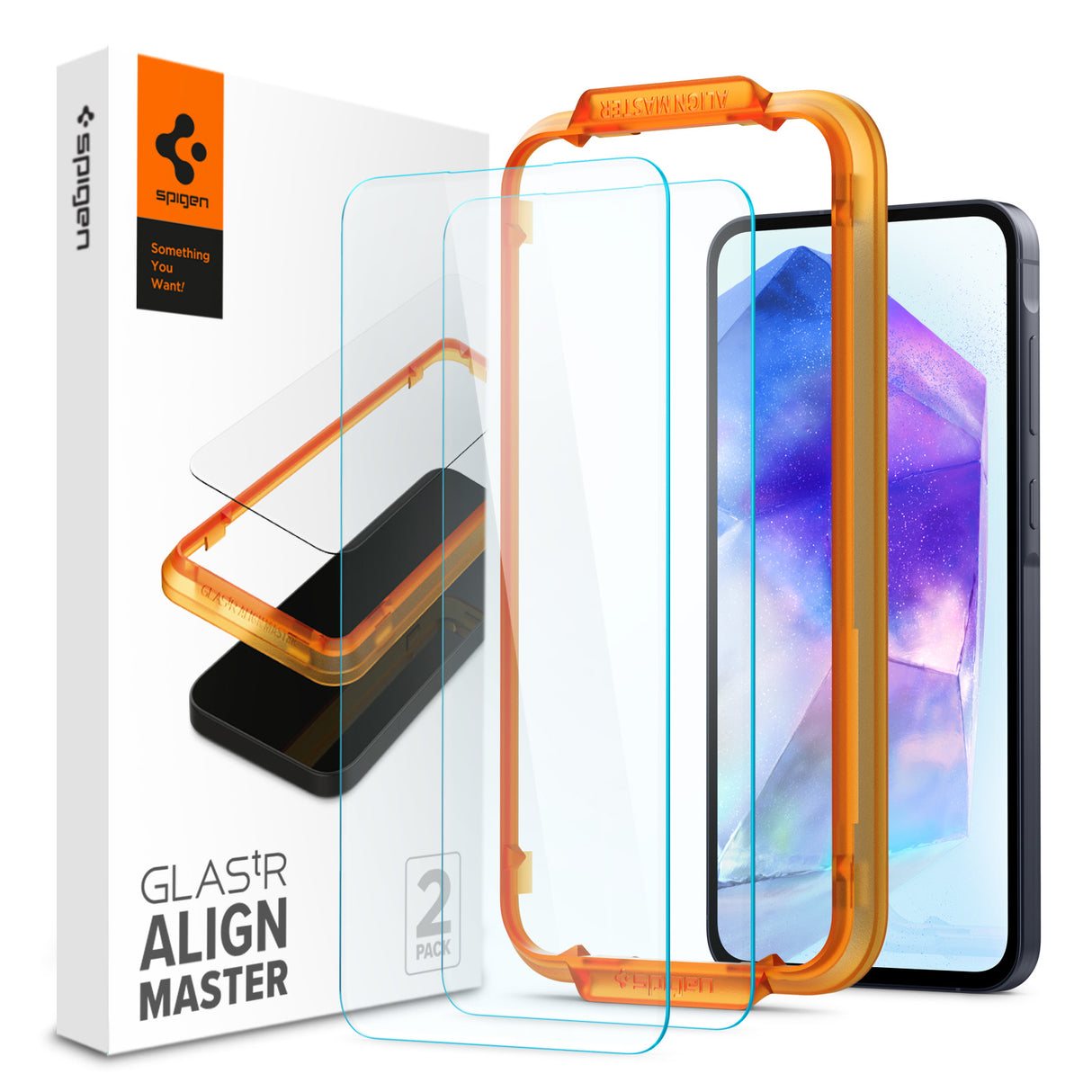 Spigen Glass tR AlignMaster Pacote com 2 - Samsung Galaxy A55