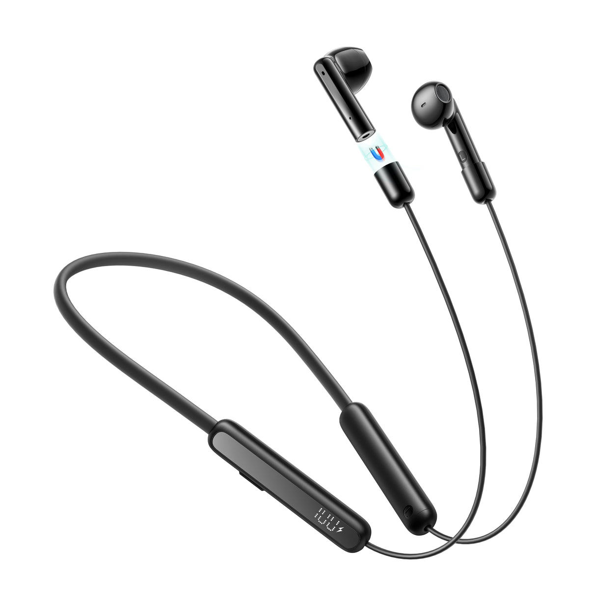 Fones de ouvido esportivos sem fio tipo neckband Joyroom DS1 - pretos