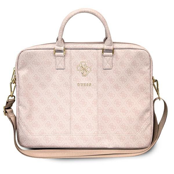 Bolsa Guess 4G Big Logo para laptop de 16'' - rosa