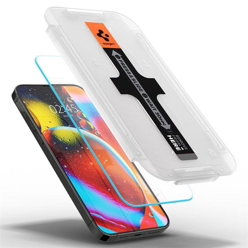 Vidro temperado Spigen Glas.tR EZ Fit para iPhone 13 / 13 Pro / 14 - 2 peças