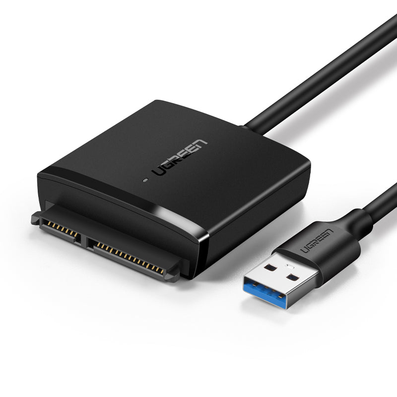 Adaptador Ugreen USB3.0 para disco 2.5'' / 3.5'' SATA preto (CM257)