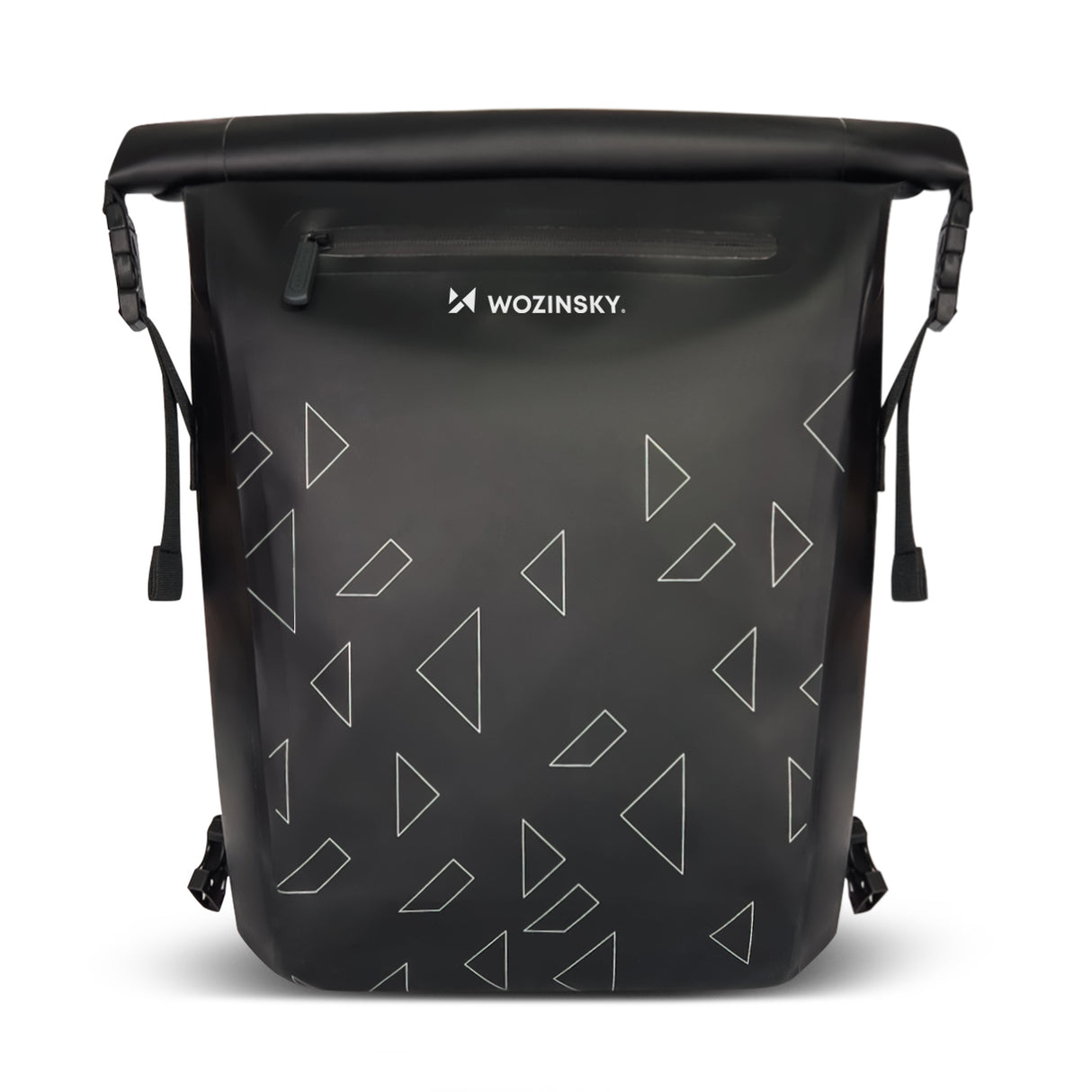 Wozinsky mochila impermeável para bagageiro de bicicleta bolsa de bicicleta 2 em 1 23l preta (WBB31BK)