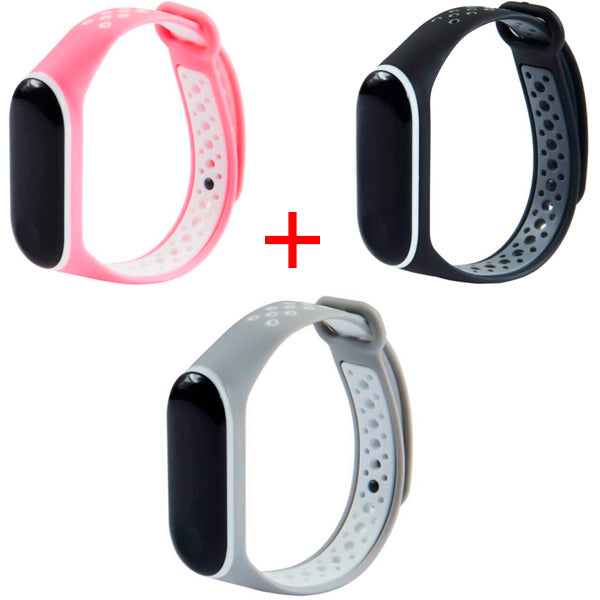 Pack 3 Braceletes para Pulseira Xiaomi Mi Band 3 / 4