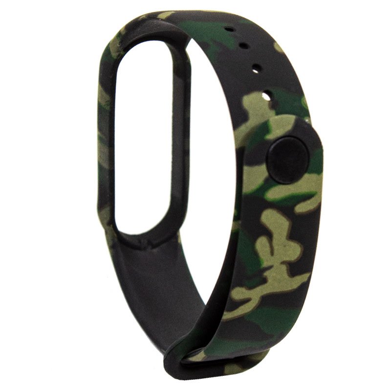 Pulseira Bracelete Silicone Xiaomi Mi Band 5 Estampado Militar