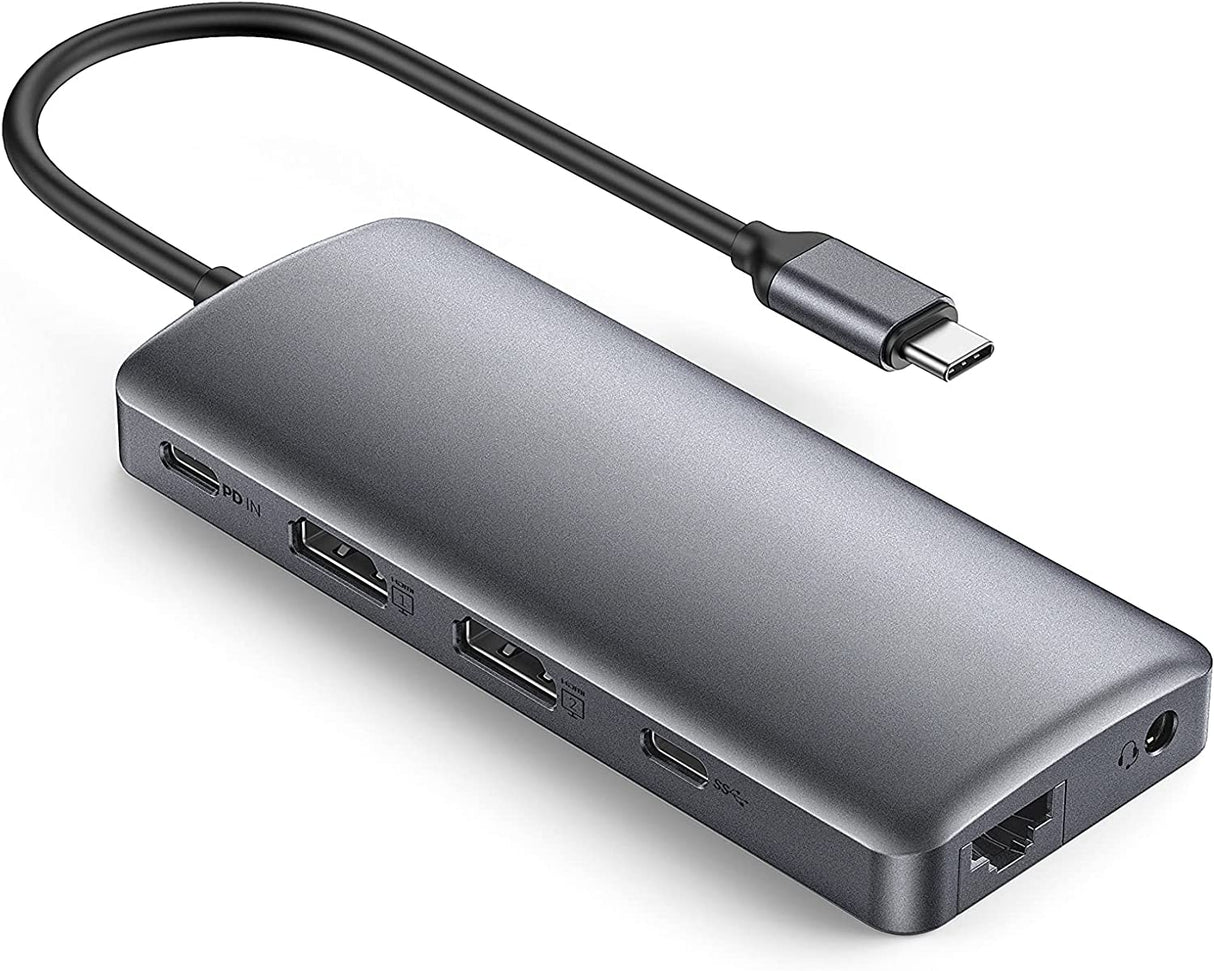 USB C Hub 11 em 1 USB 2X HDMI 4K 2X USB 3.0