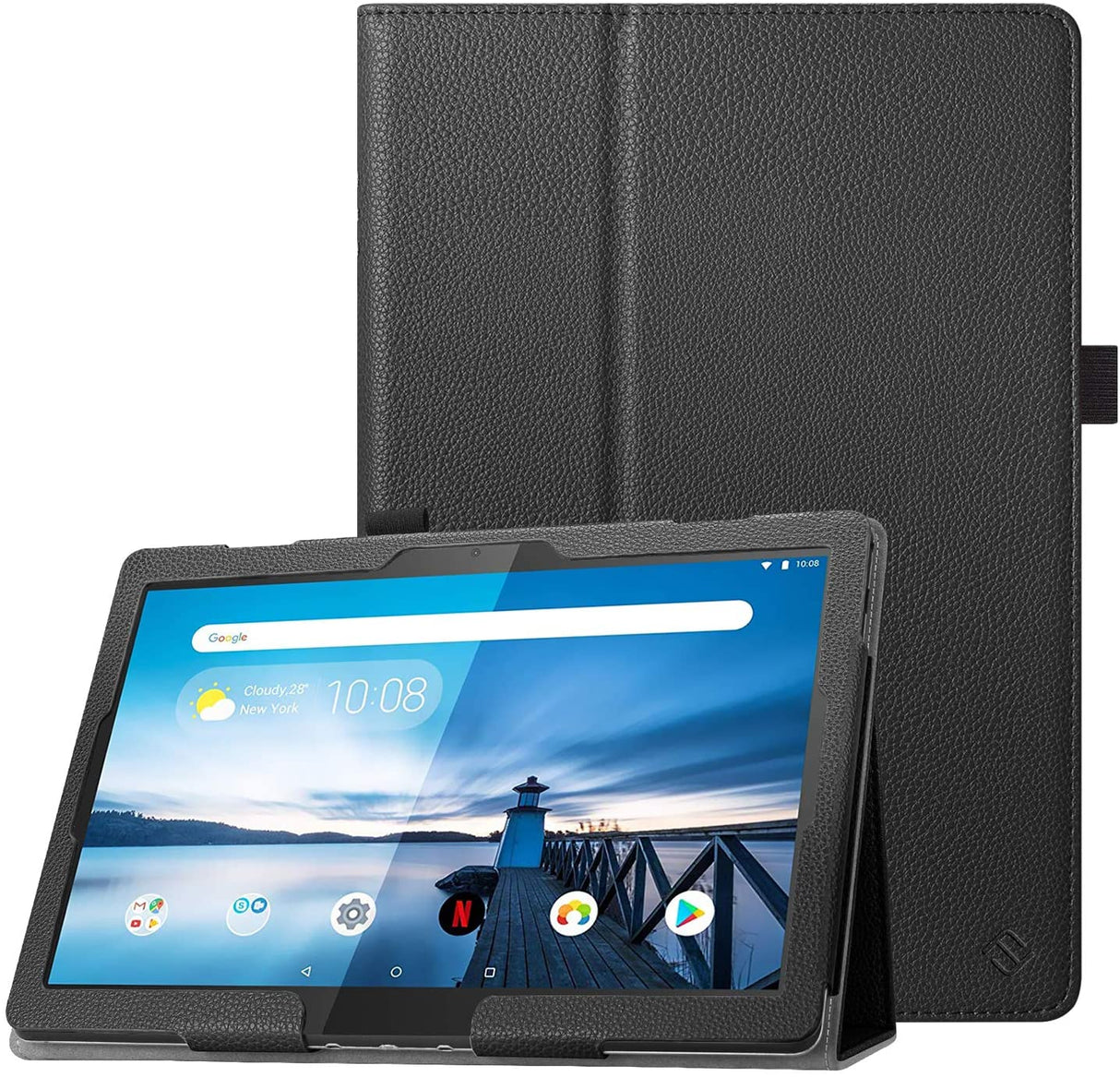 Capa Tablet Couro Tipo Livro com Suporte Stand Case para Lenovo Tab 4 X304