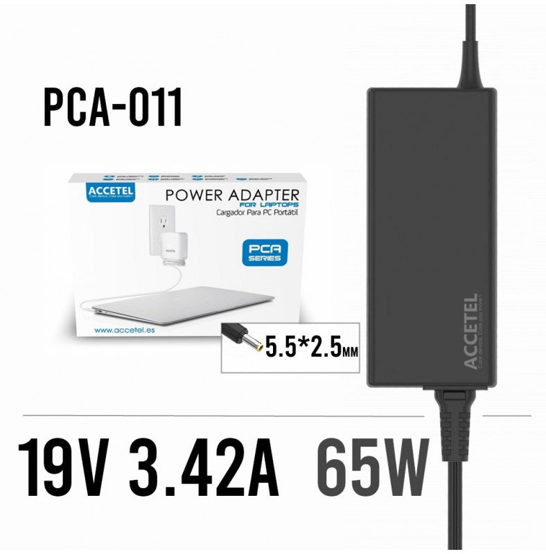 Carregador de Portátil Accetel PCA-011 para ASUS 19V 3.42A 65W