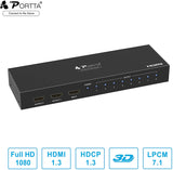 Portta Splitter Multiplicador HDMI 1 x 8  1 Entrada 8 Saídas Full HD 1080p 3D