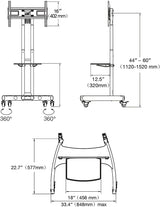 NB Suporte de TV portátil com rodas para TV 32″ – 70″