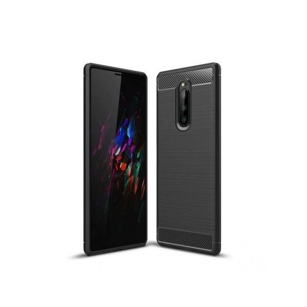 Capa Carbon Gel TPU Carbono Preto para Sony Xperia 1 - Multi4you®