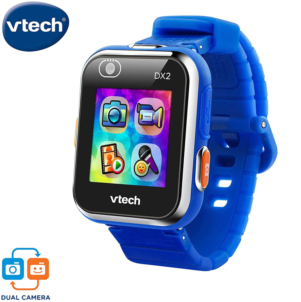 VTech Kidizoom Smartwatch DX2 Selfie Dual Câmara Azul (ESPANHOL)