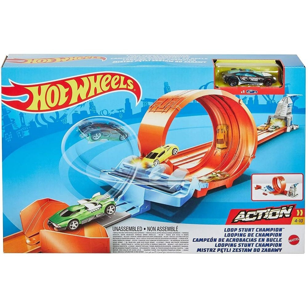 Hot Wheels Loop Stunt Champion Track Set