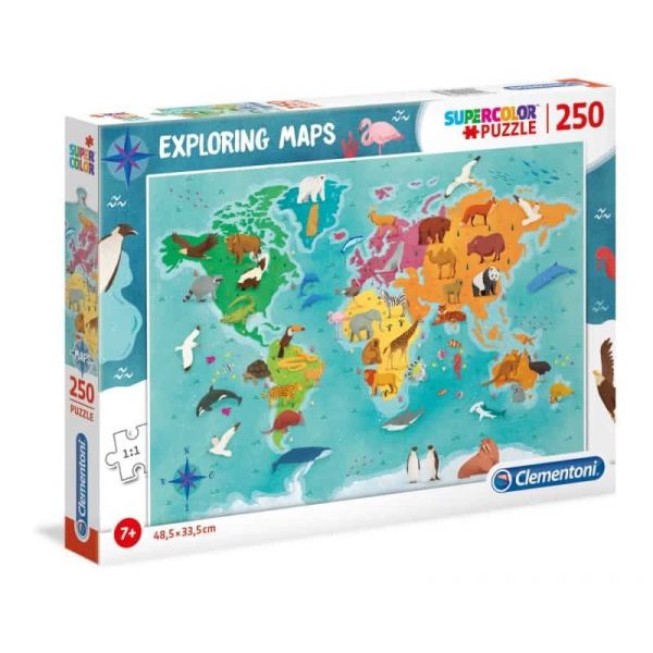 Clementoni Puzzle 250 Peças - Animals in the World - 29063