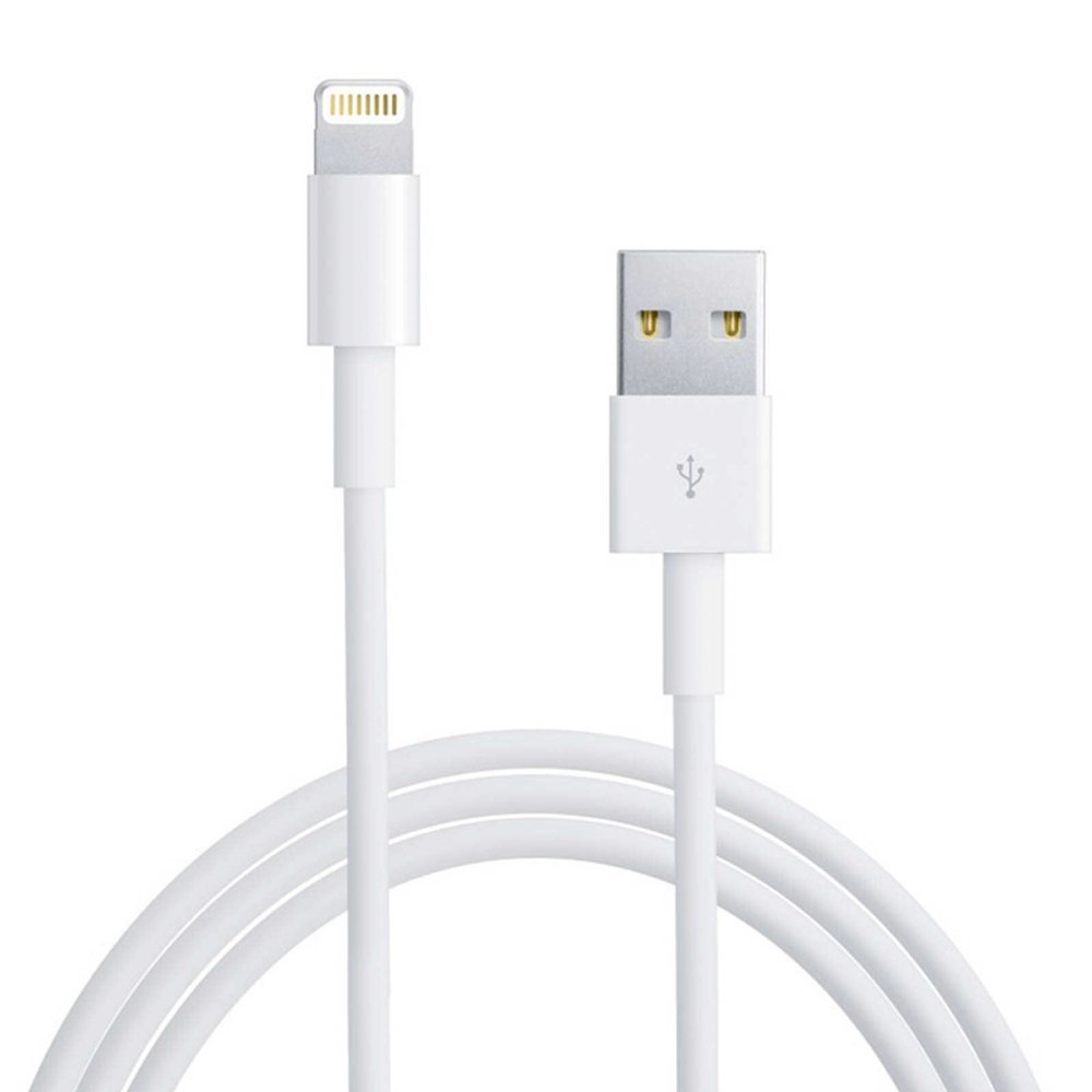 cabo USB branco 2M iPhone 5 Lightning iPad 4 iPod