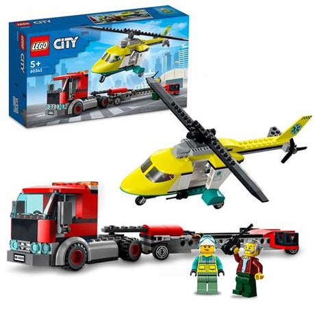 LEGO City 60343 Transporte de Helicóptero de Salvamento