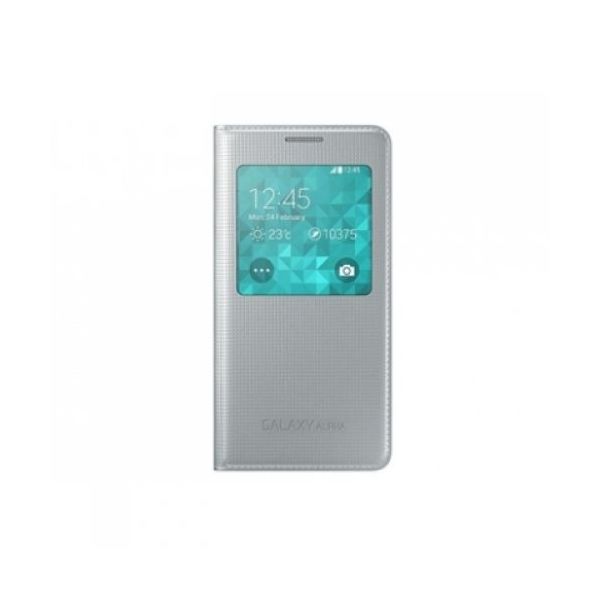 Samsung Capa S-View Cover para Galaxy Alpha Silver