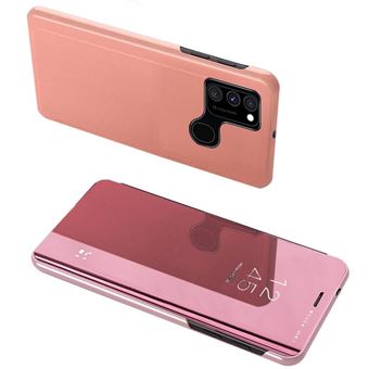 Capa Clear View Lmobile para Galaxy A12 - Rosa