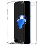 Capa silicone 3D para iPhone 7 Plus / iPhone 8 Plus (frente e verso transparentes)