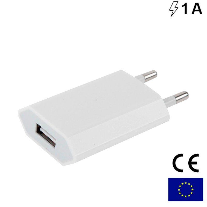 Carregador 1x USB COOL 1A Branco