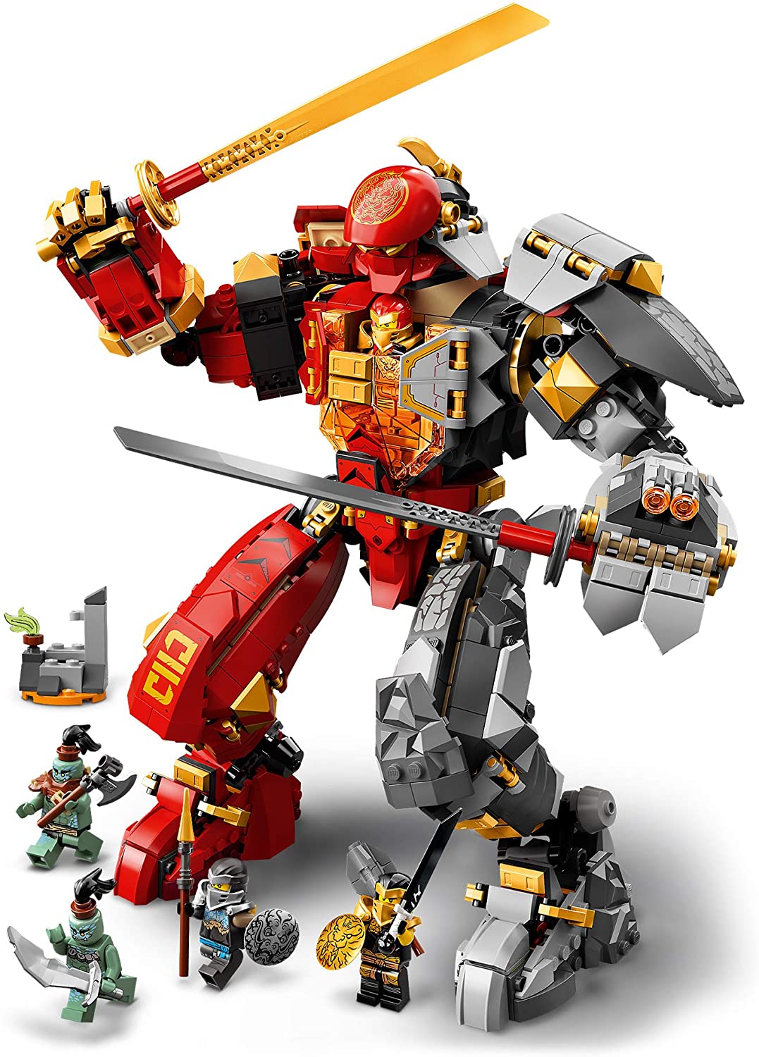 Lego Ninjago 71720 Mech Robot Pedra de Fogo GRADE A