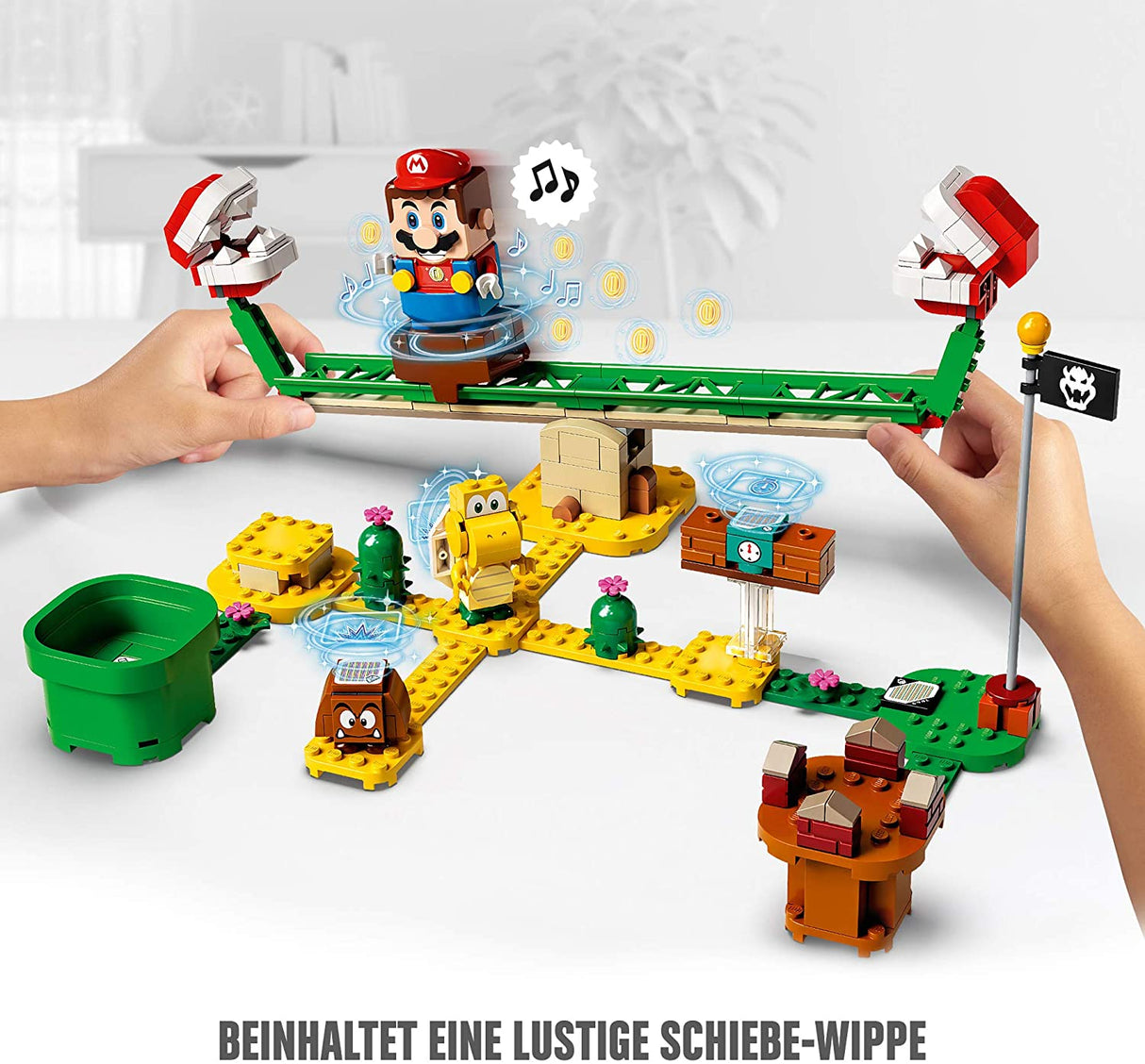 Lego Super Mario 71365 Set de Expansão Power Slide Planta Piranha