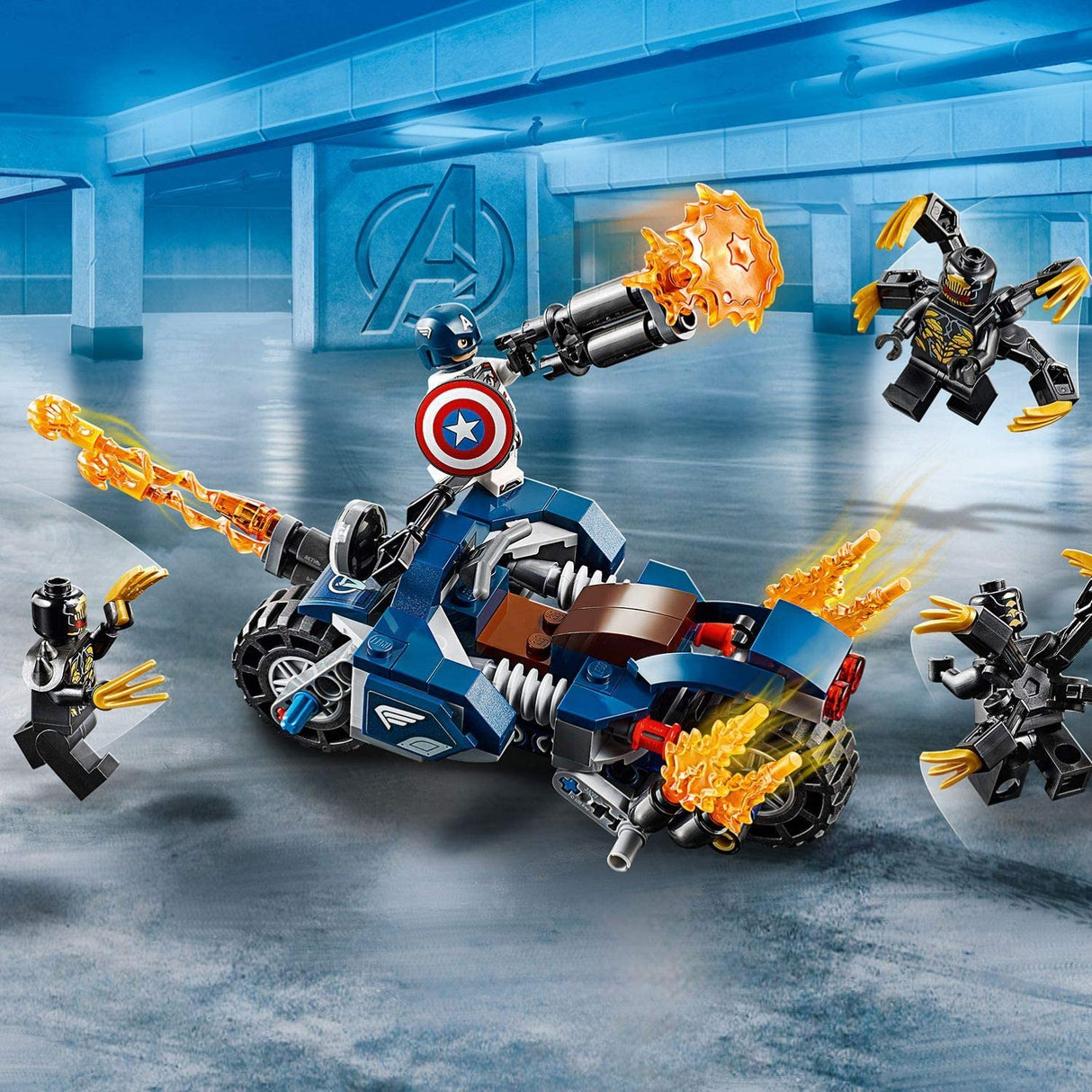 Lego Marvel 76123 Captain America: Ataque de Outriders