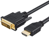 Cabo Hdmi Macho para DVI 24+1 Macho cinzento 2M