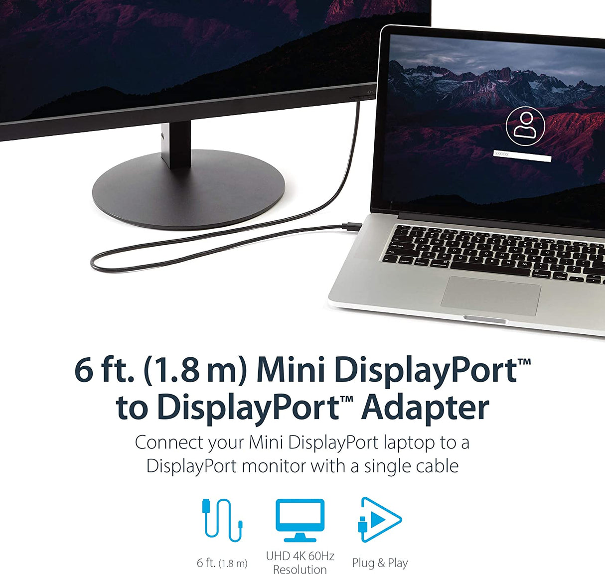 STARTECH Cabo Mini Displayport para Displayport 1.8m