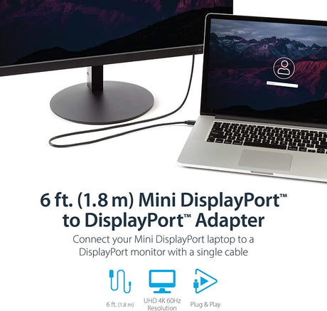 STARTECH Cabo Mini Displayport para Displayport 1.8m