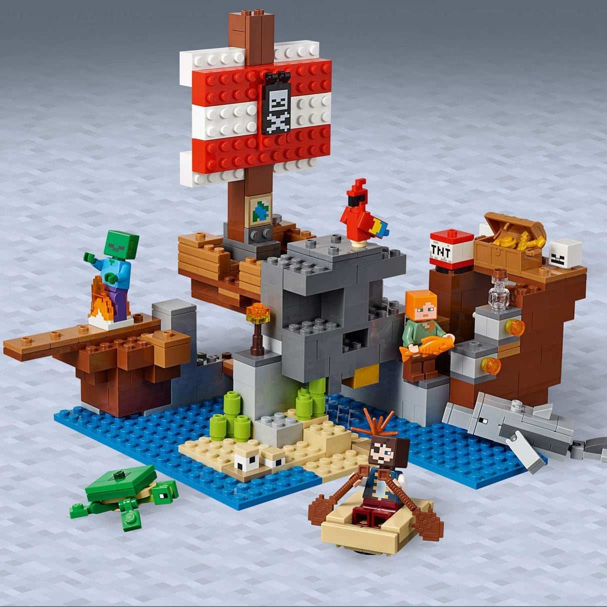 LEGO Minecraf 21152- A Aventura do Barco Pirata