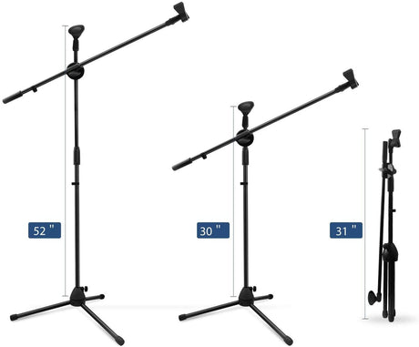 Suporte para Microfone Ajustável e Dobrável