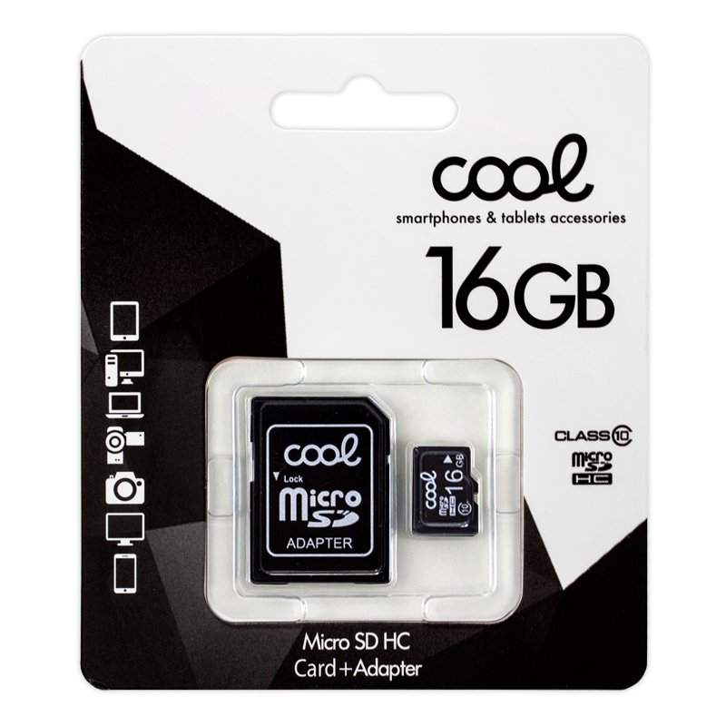 Cartão de Memória Micro SD com Adapt. x16 GB (Classe 10)