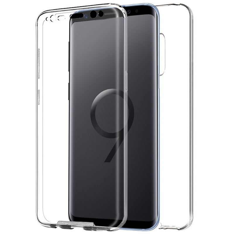 Capa silicone 3D para Samsung G965 Galaxy S9 Plus (transparente + traseira)