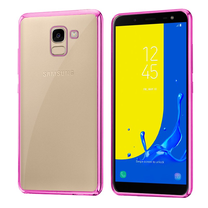 Capa Metálica para Samsung J600 Galaxy J6 (Rosa)