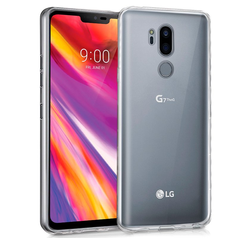 Capa silicone para LG G7 ThinQ (transparente)