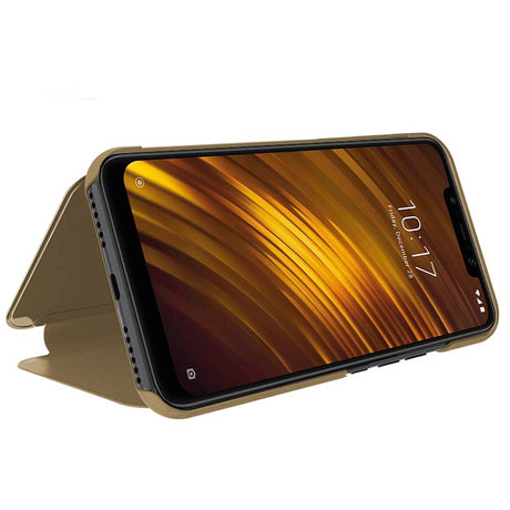 Capa Flip Xiaomi Pocophone F1 Clear View Gold