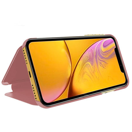 Capa Flip para iPhone XR Clear View Rosa