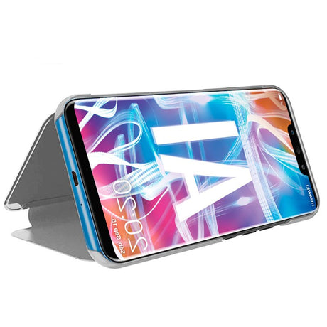 Capa Flip Huawei Mate 20 Lite Clear View Silver