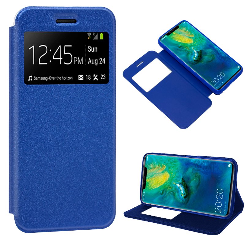 Capa Flip Huawei Mate 20 Pro Plain Blue