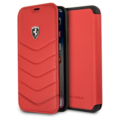 Capa Flip Cover iPhone XS Max Ferrari Vermelho