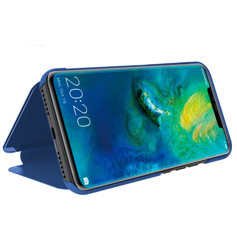 Capa Flip Huawei Mate 20 Pro Clear View Blue