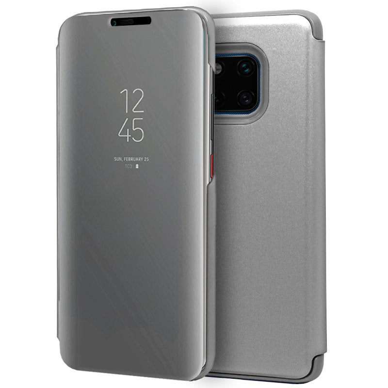 Capa Flip Huawei Mate 20 Pro Clear View Silver