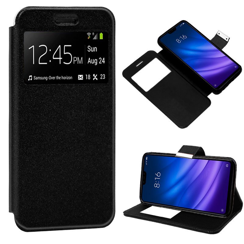 Capa Flip Xiaomi Mi 8 Lite Plain Black