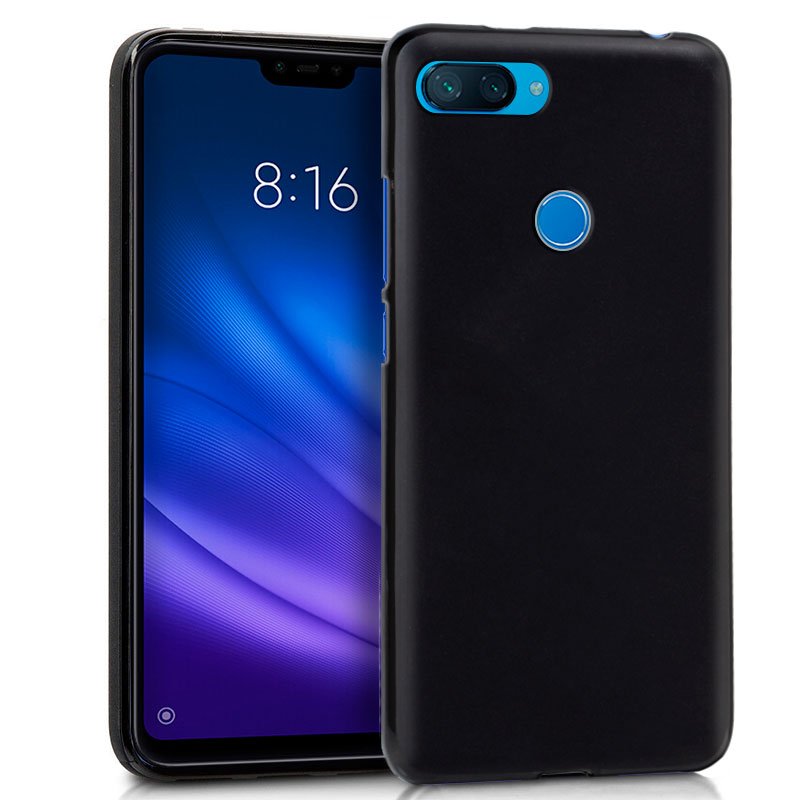 Capa Silicone para Xiaomi Mi 8 Lite (Preto)